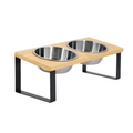 Elevated Food-Grade Stainless Steel Dog Bowls For Small To Medium Size Dogs (Vet-Recommended!)