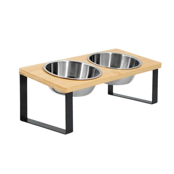 Elevated Food-Grade Stainless Steel Dog Bowls For Small To Medium Size Dogs (Vet-Recommended!)