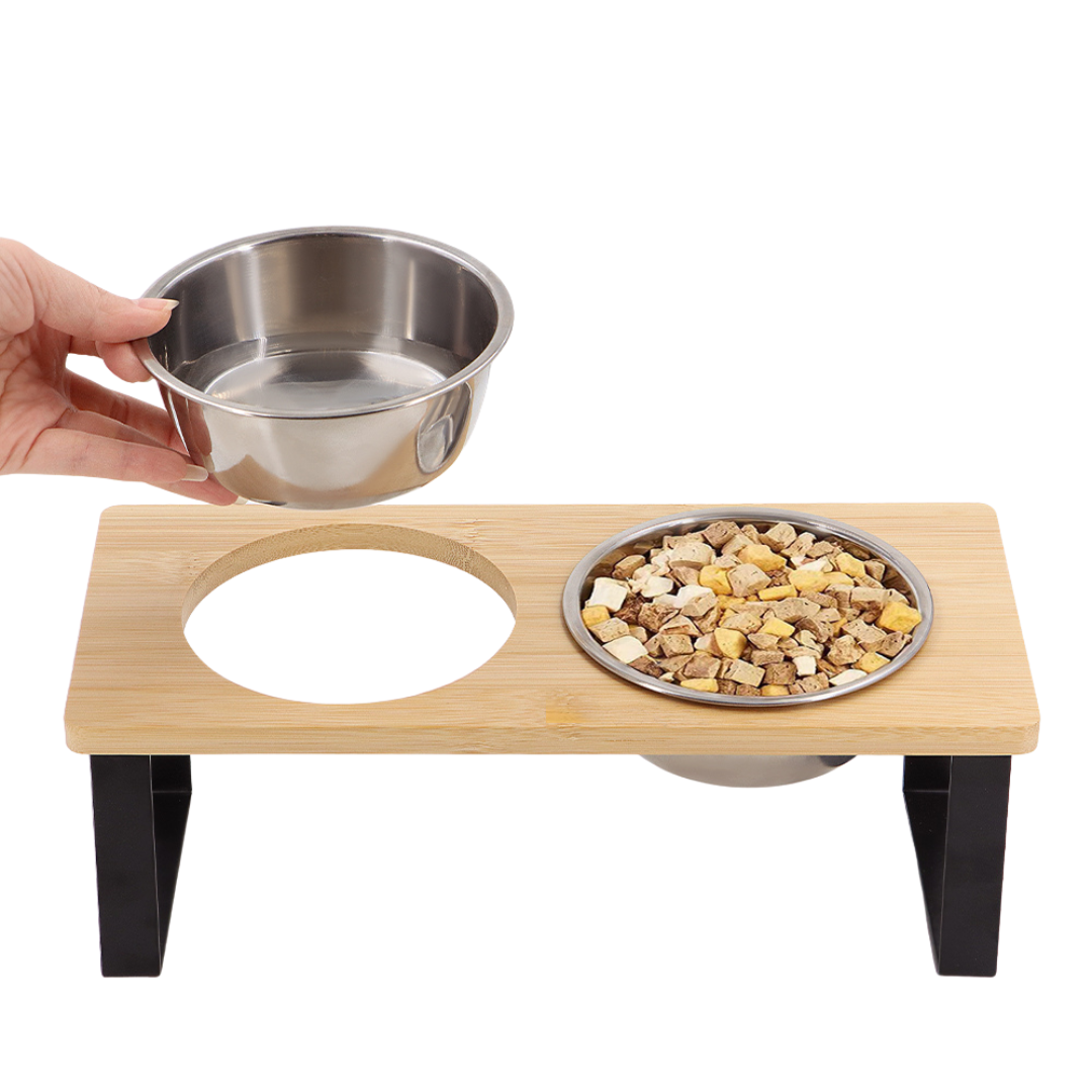 Elevated Food-Grade Stainless Steel Dog Bowls For Small To Medium Size Dogs (Vet-Recommended!)