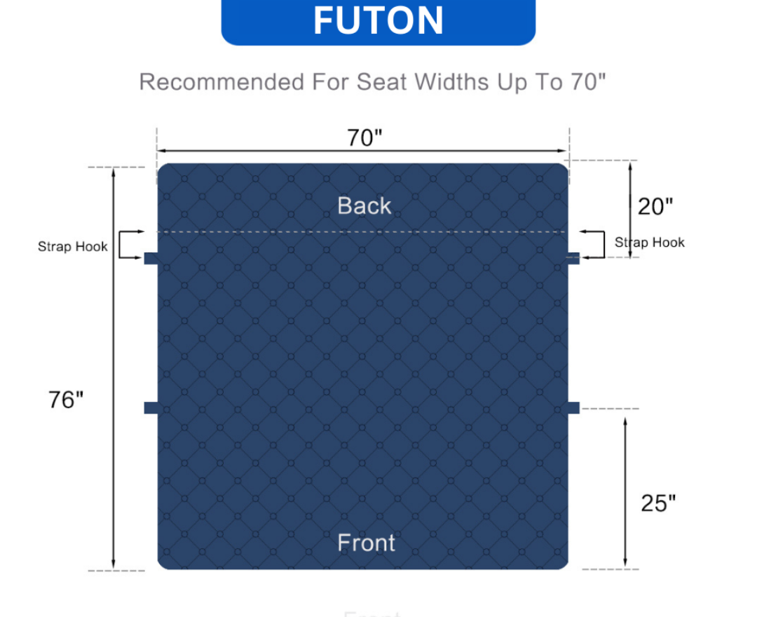Classic Machine-Washable, Dryer-Safe Furniture Protector Couch Cover With Side Pockets & Back Straps (+2-In-1 Reversible Colors!)