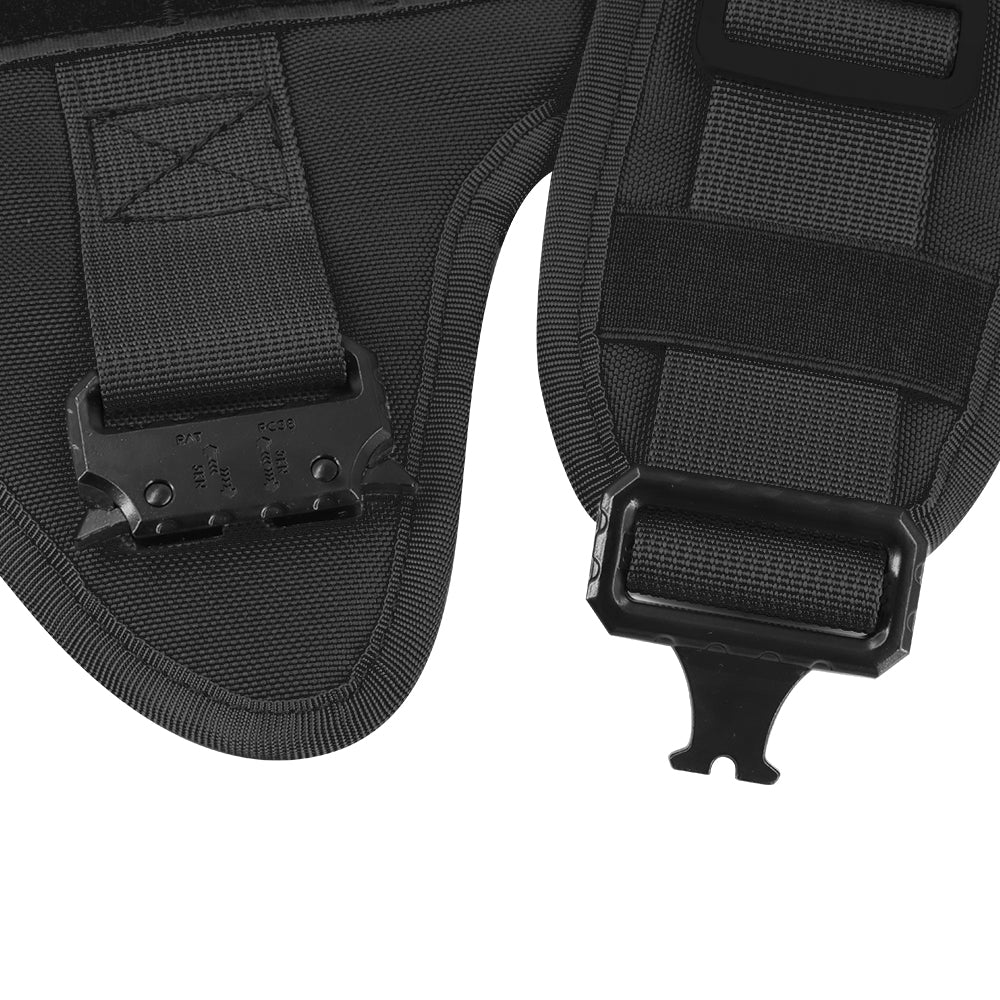 NEW All Metal Team K9 Tactical No-Pull Dog Harness with 4 Metal Buckles & Reinforced Front D-Ring