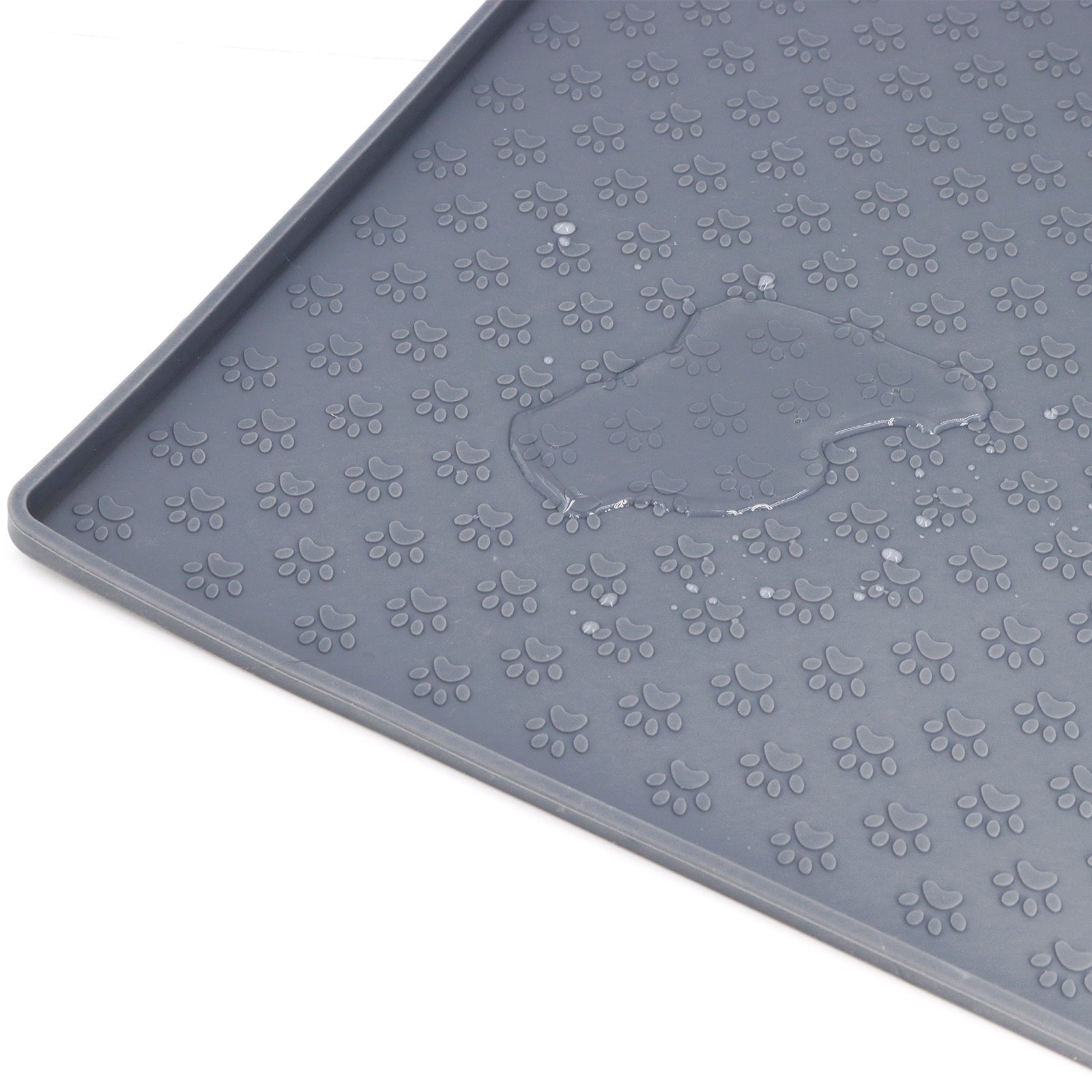 Non-Slip Dog Feeder Mat with Raised Edges