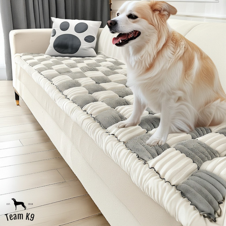 NEW 2-in-1 Furniture Protector & Dog Bed Couch Cover with Thick Orthopedic Padding, Non-Slip Grip, Scratch-Resistant Surface & Machine-Washable Fabric