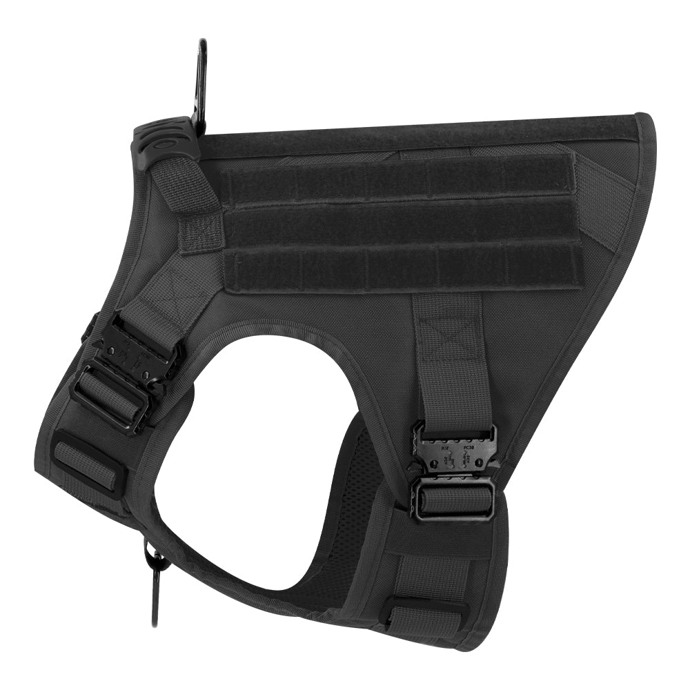 NEW All Metal Team K9 Tactical No-Pull Dog Harness with 4 Metal Buckles & Reinforced Front D-Ring