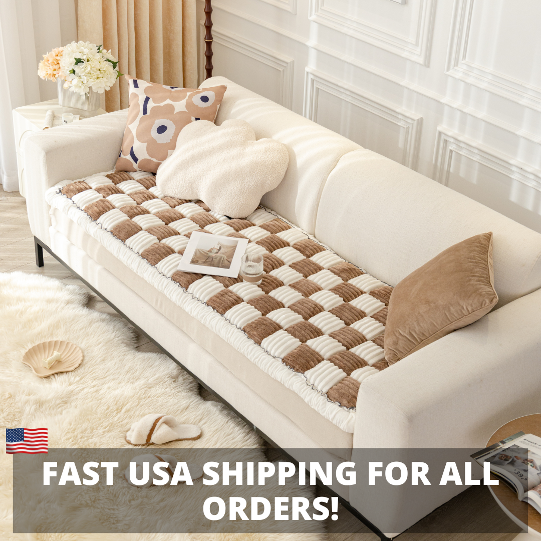 NEW 2-in-1 Furniture Protector & Dog Bed Couch Cover with Thick Orthopedic Padding, Non-Slip Grip, Scratch-Resistant Surface & Machine-Washable Fabric