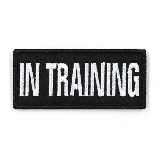 'In Training' Hook & Loop Patch For Harness