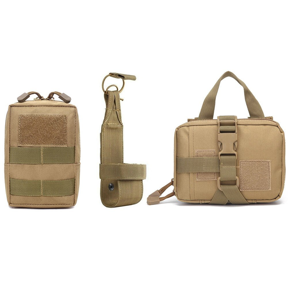 Tactical Utility MOLLE Pouch For Harness (3-Piece Set)