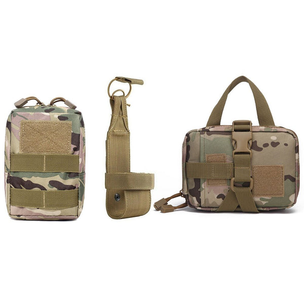 Tactical Utility MOLLE Pouch For Harness (3-Piece Set)
