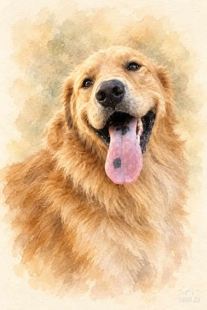 Buddy, in watercolor