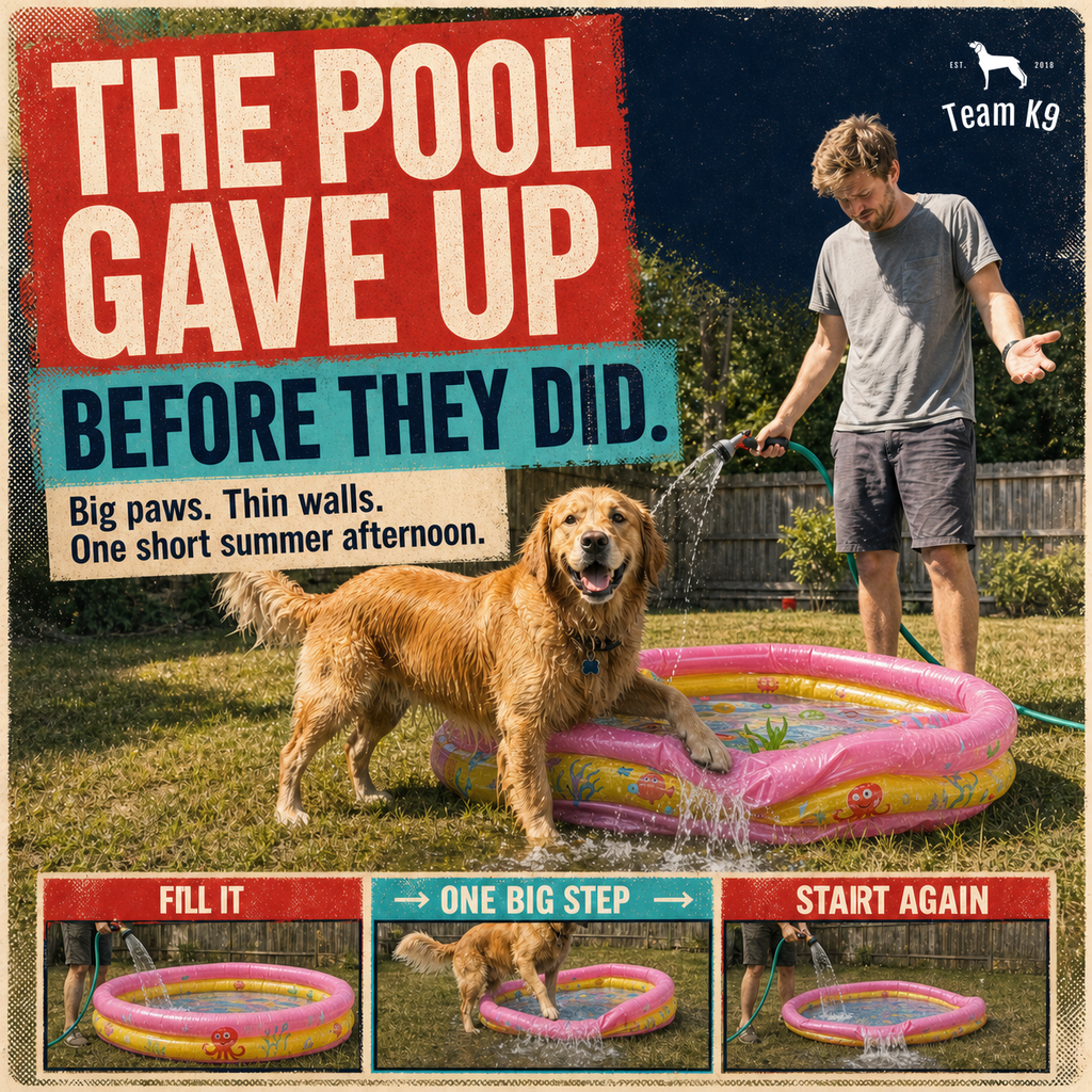 TK9 Nightmare Swipe Story tk9-main-five-nightmare-swipe-story-append-20260720 | dog-pool | The cheap inflatable gave up first