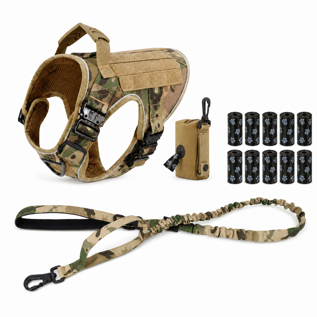 Team K9® Tactical No-Pull Dog Harness (4 Metal Buckles)