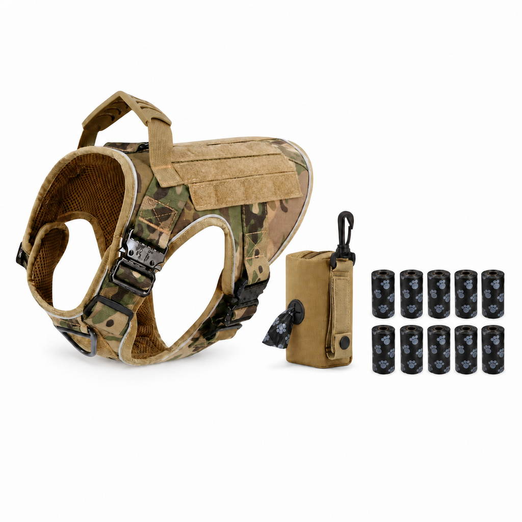 Team K9® Tactical No-Pull Dog Harness (4 Metal Buckles)