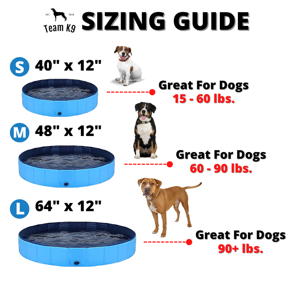 NEW Pop-Up Foldable Outdoor Dog Bath & Swimming Pool With Side Drain (Aqua Blue)