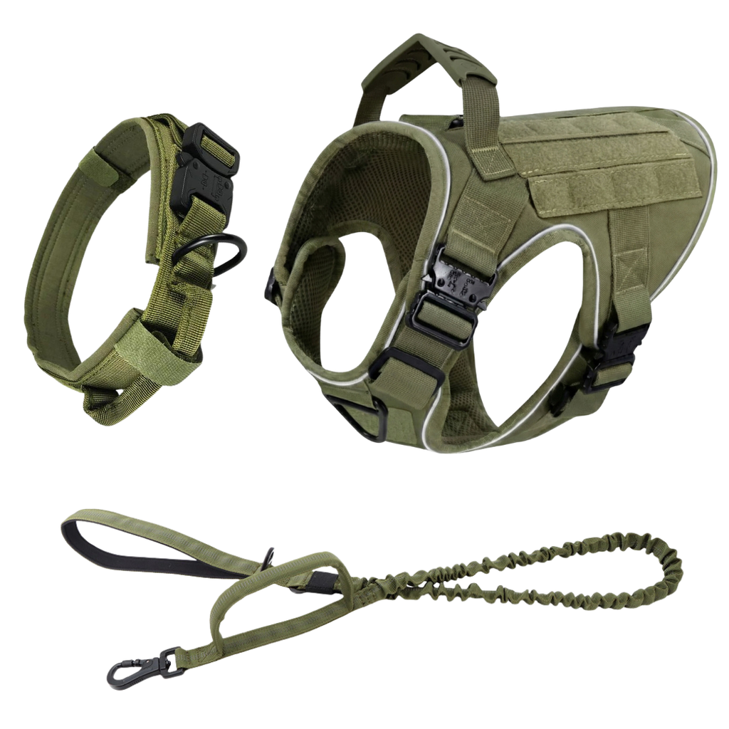 Team K9® Tactical No-Pull Dog Harness (4 Metal Buckles)