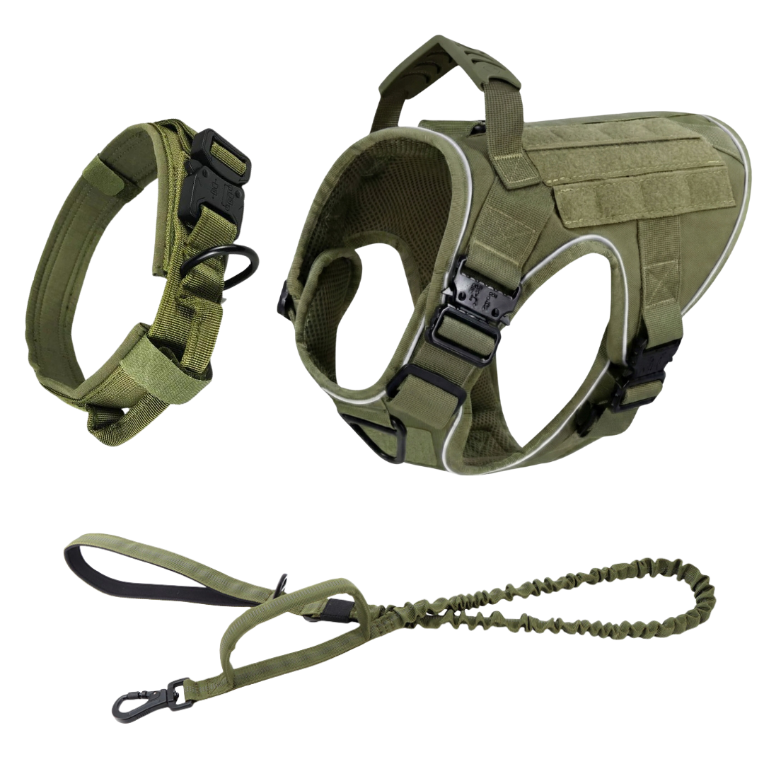 Team K9® Tactical No-Pull Dog Harness (4 Metal Buckles)