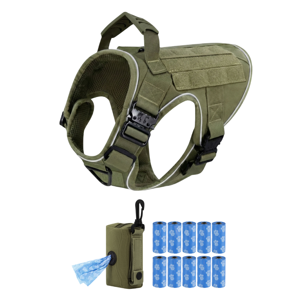 Team K9® Tactical No-Pull Dog Harness (4 Metal Buckles)