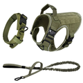 NEW Upgraded Tactical No-Pull Team K9® Dog Harness with 4 Quick-Release Metal Buckles, Reinforced Front & Back V-Rings, Hook & Loop Panels, Adjustable Straps, Reflective Strips, & Top Handle