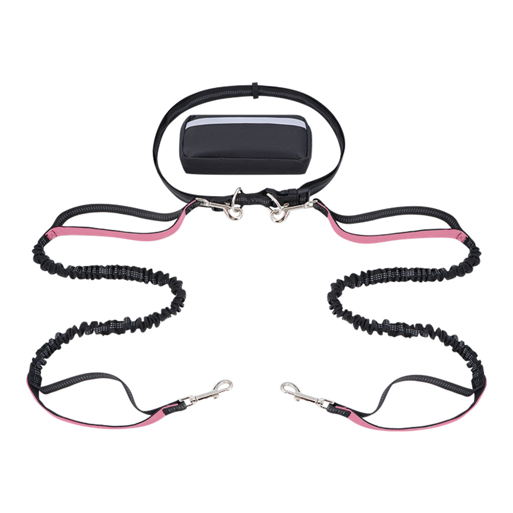 Hands-Free Double-Handle Bungee K9 Dog Leash