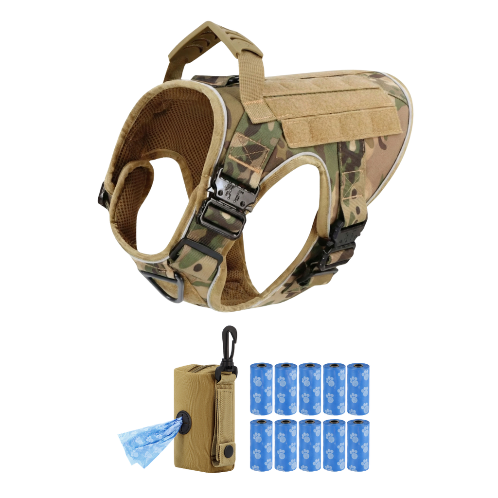 Team K9® Tactical No-Pull Dog Harness (4 Metal Buckles)