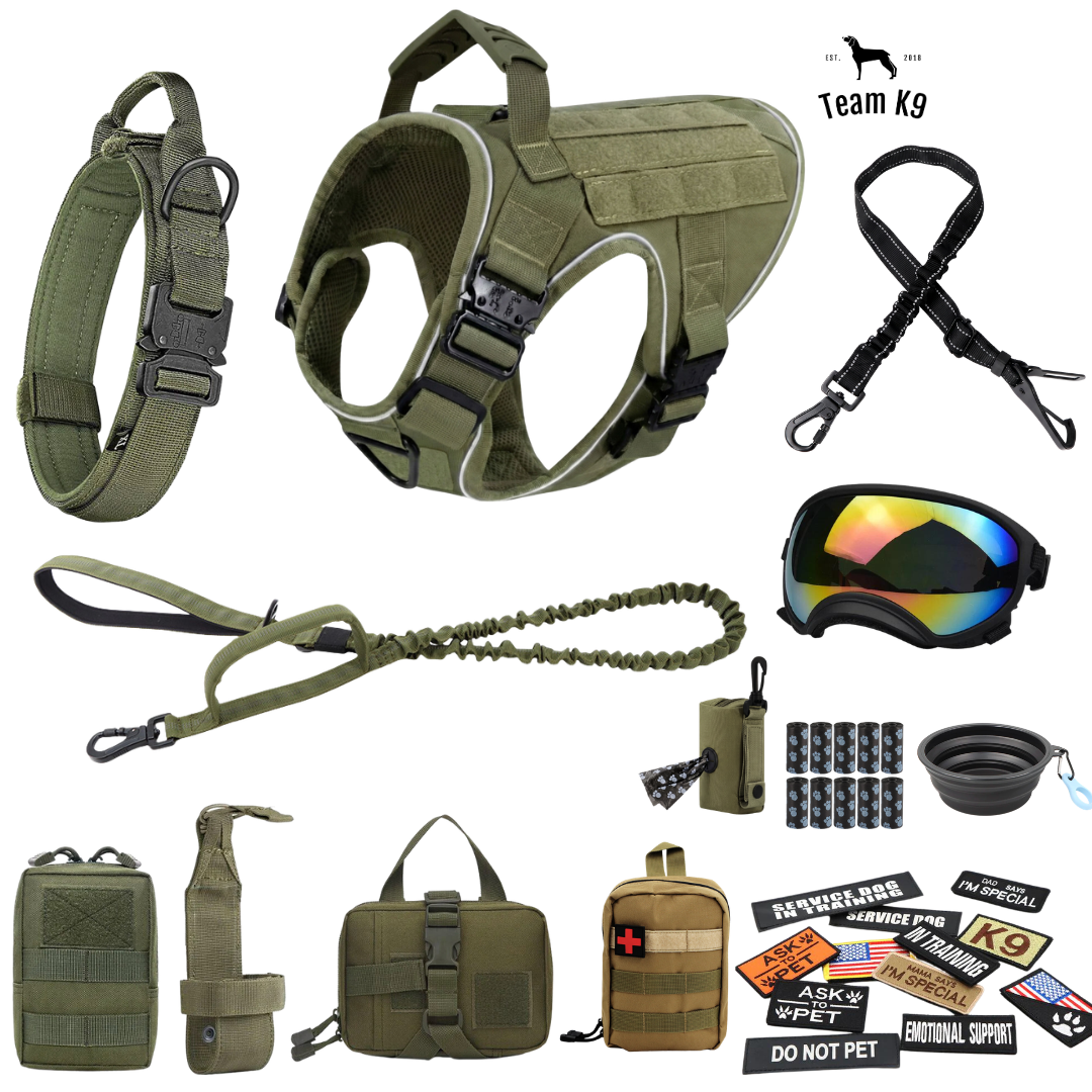 Team K9® Tactical No-Pull Dog Harness (4 Metal Buckles)
