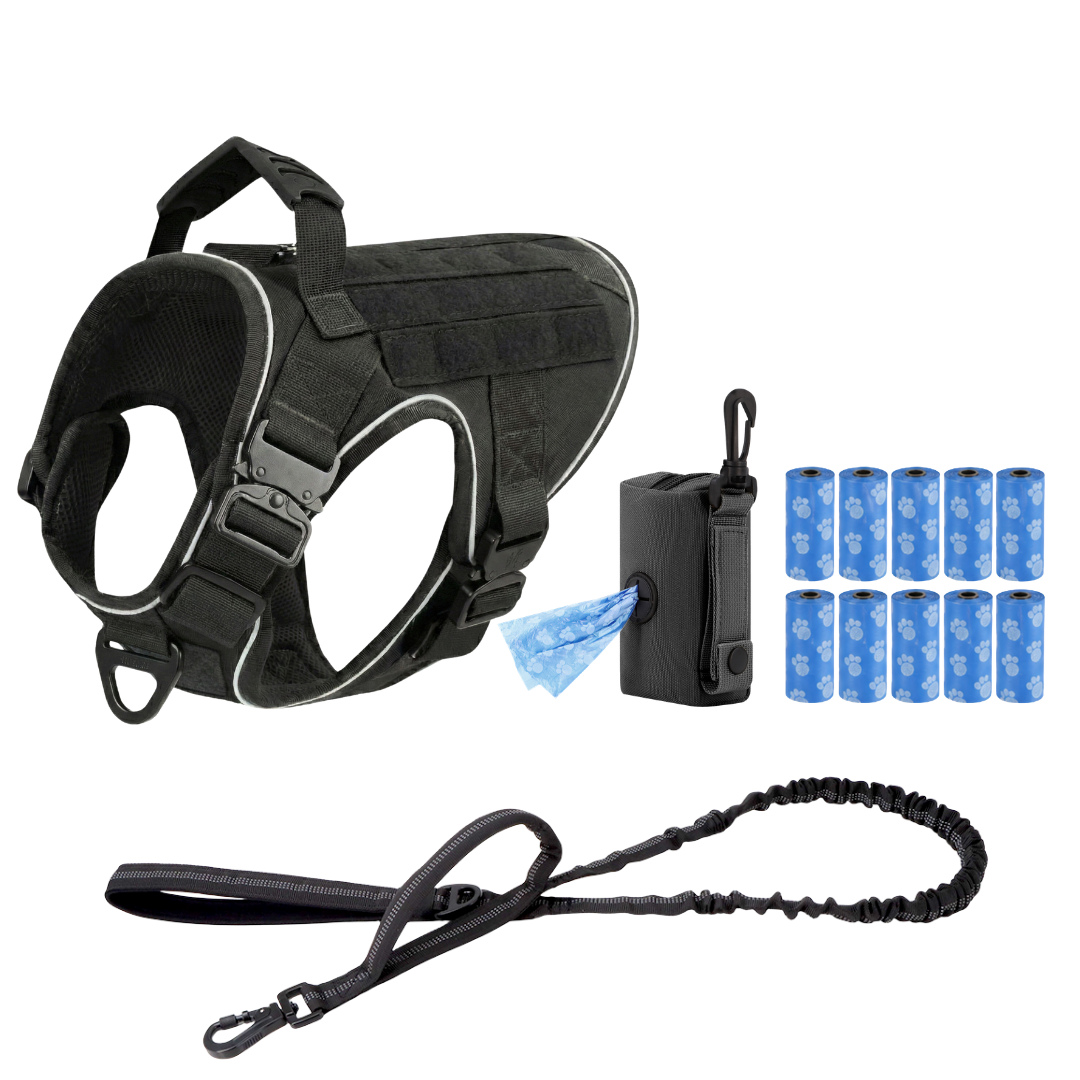 Team K9® Tactical No-Pull Dog Harness (4 Metal Buckles)