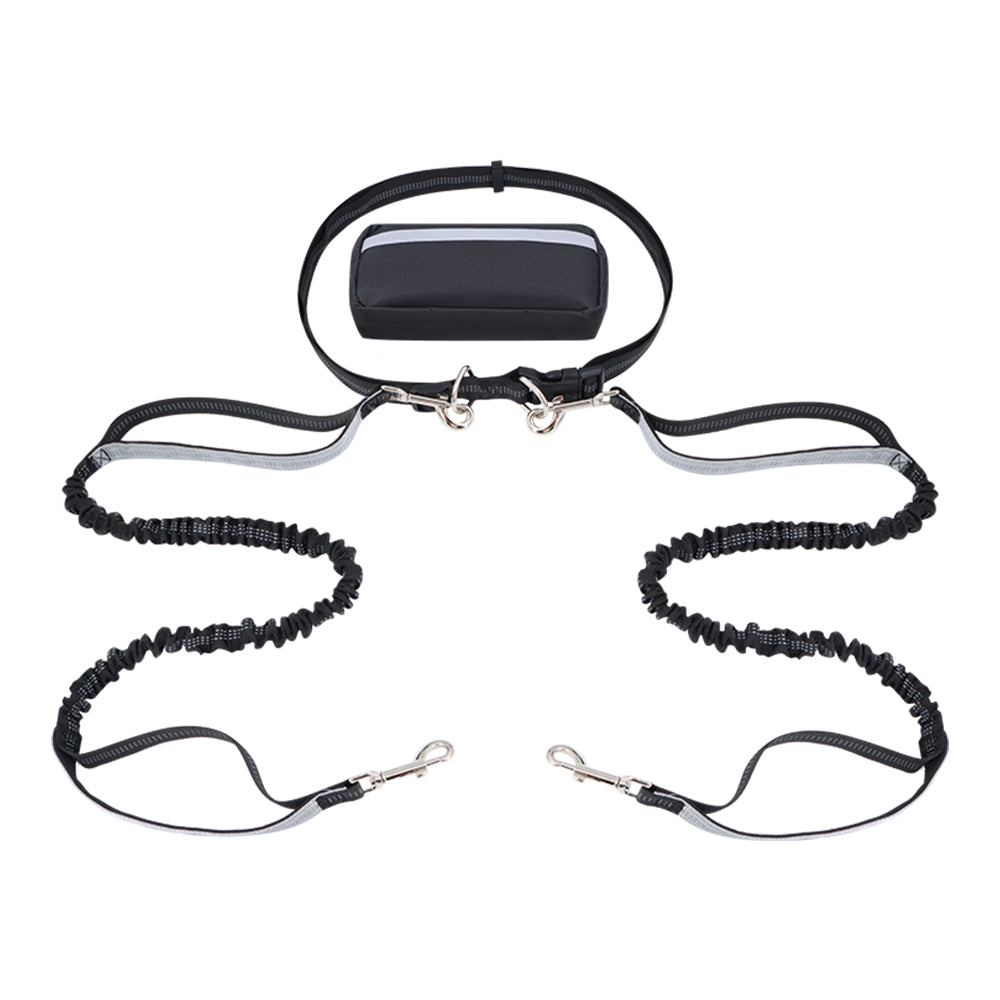 Hands-Free Double-Handle Bungee K9 Dog Leash