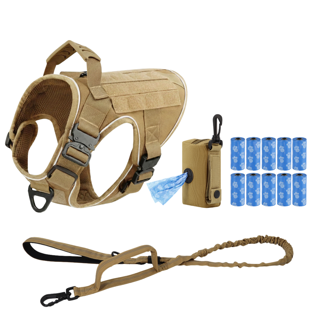 Team K9® Tactical No-Pull Dog Harness (4 Metal Buckles)