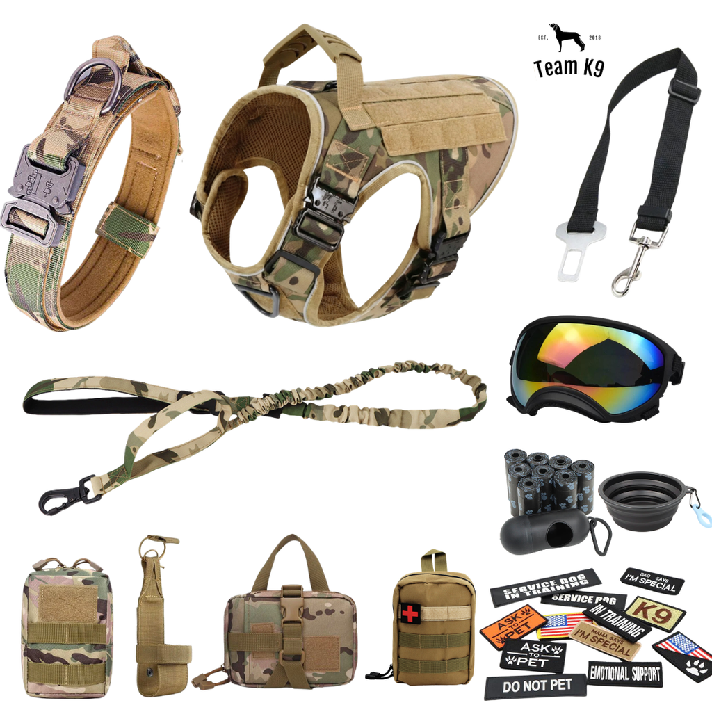 Team K9® Tactical No-Pull Dog Harness (4 Metal Buckles)