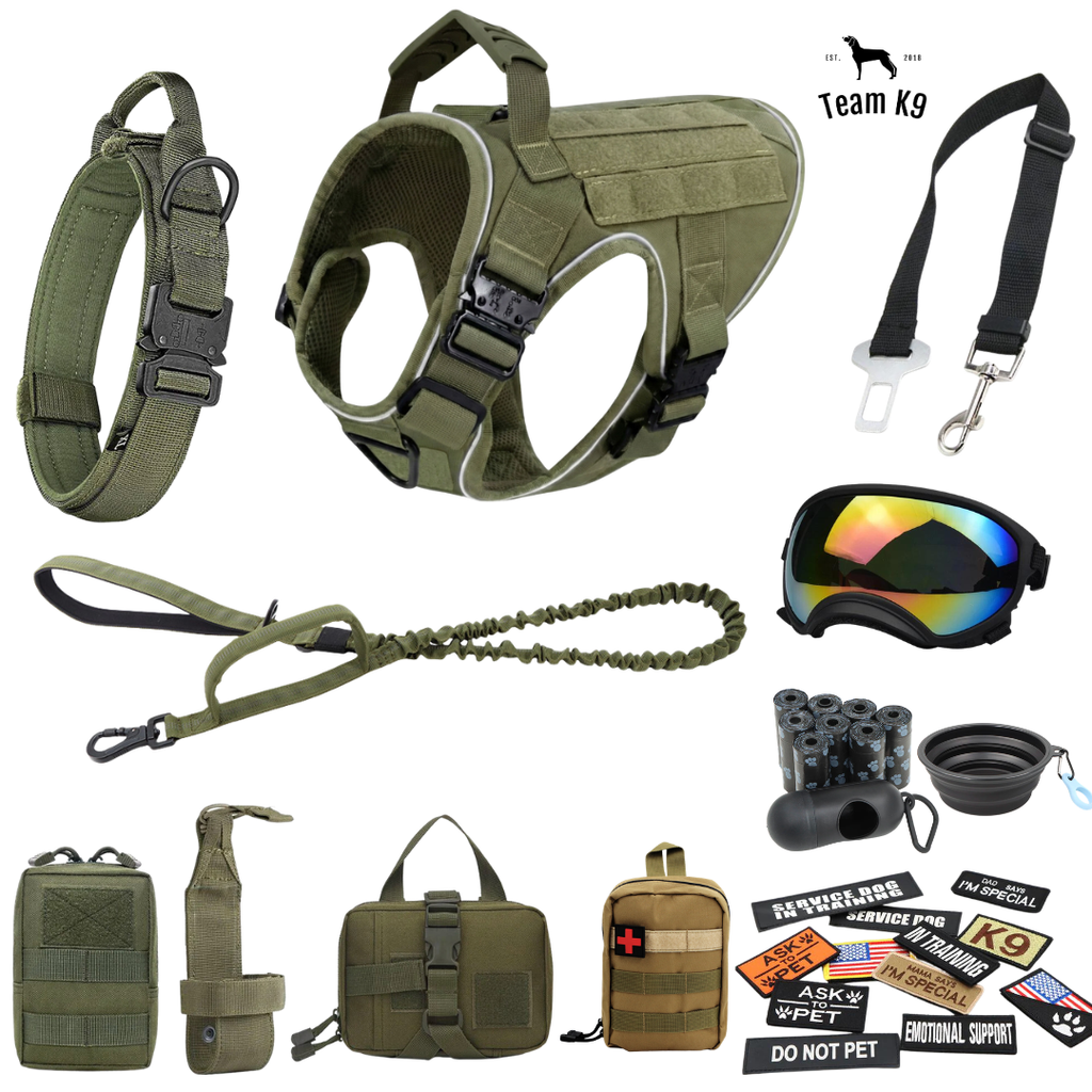 Team K9® Tactical No-Pull Dog Harness (4 Metal Buckles)