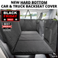 NEW Waterproof Hard Bottom Car & Truck Seat Foldable Hammock Cover With Storage Pockets, Side Flaps, Headrest Straps, Seat Anchors, & Mesh Window (+FREE SAFETY BELT!)