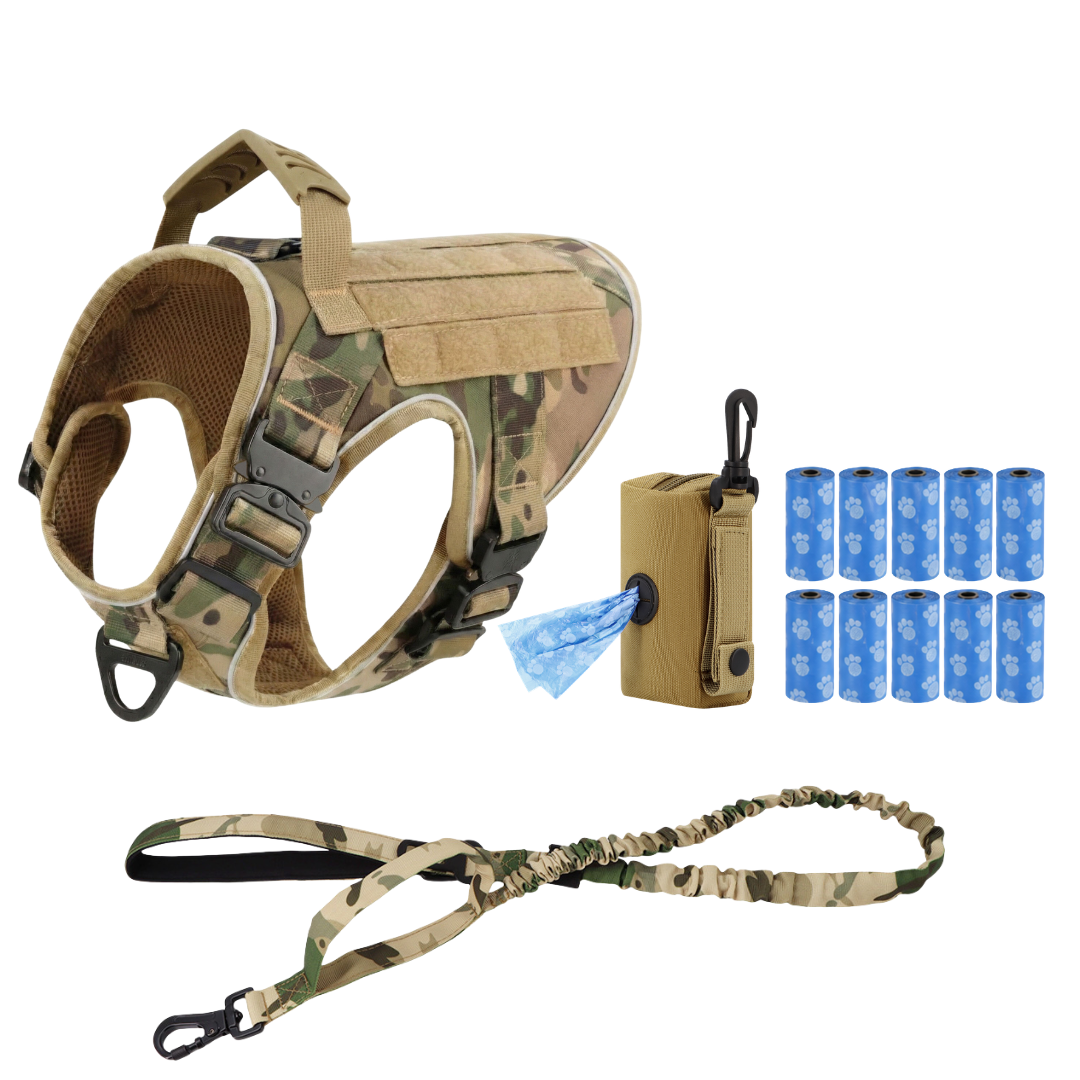 Team K9® Tactical No-Pull Dog Harness (4 Metal Buckles)