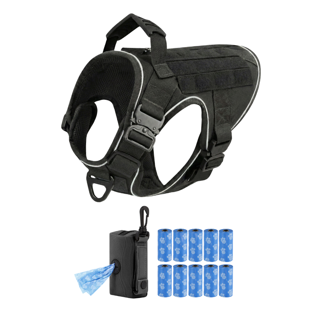 Team K9® Tactical No-Pull Dog Harness (4 Metal Buckles)