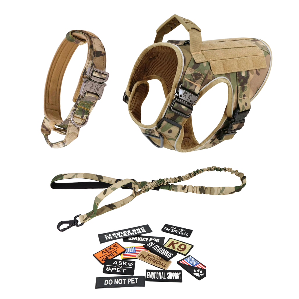 Team K9® Tactical No-Pull Dog Harness (4 Metal Buckles)