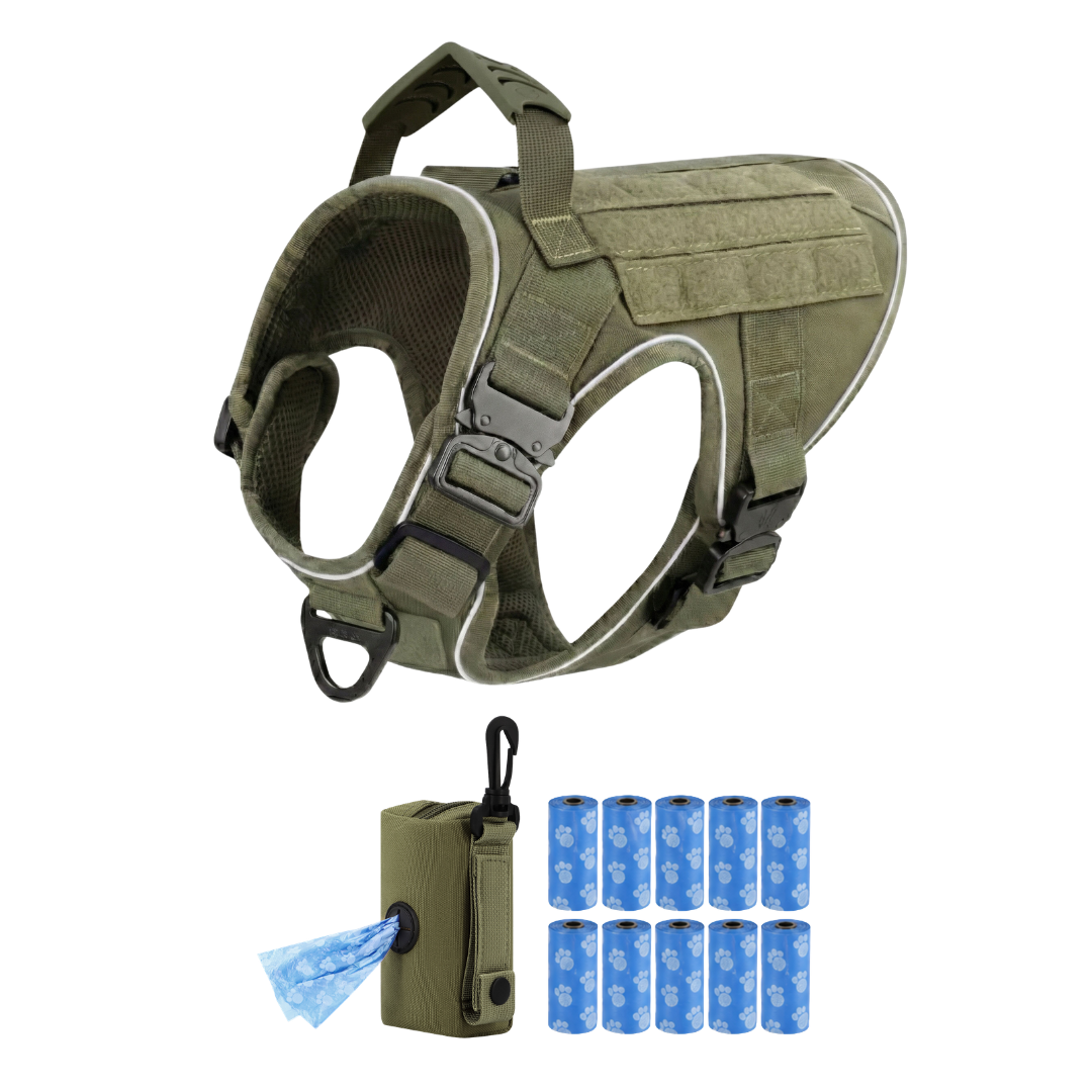 Team K9® Tactical No-Pull Dog Harness (4 Metal Buckles)