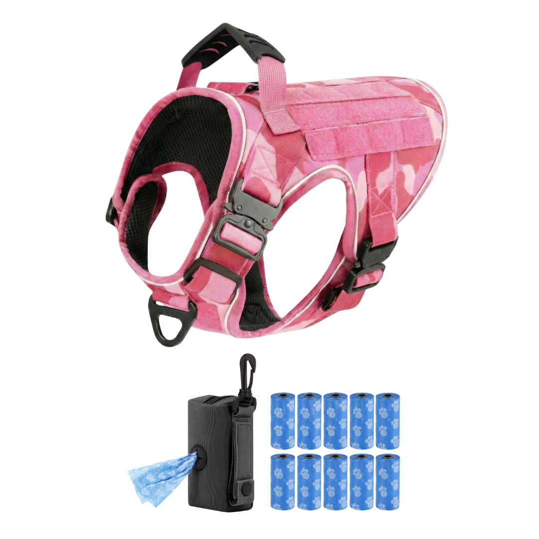 Team K9® Tactical No-Pull Dog Harness (4 Metal Buckles)