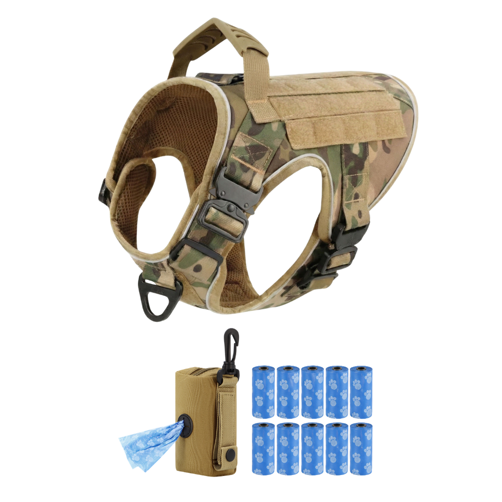 Team K9® Tactical No-Pull Dog Harness (4 Metal Buckles)