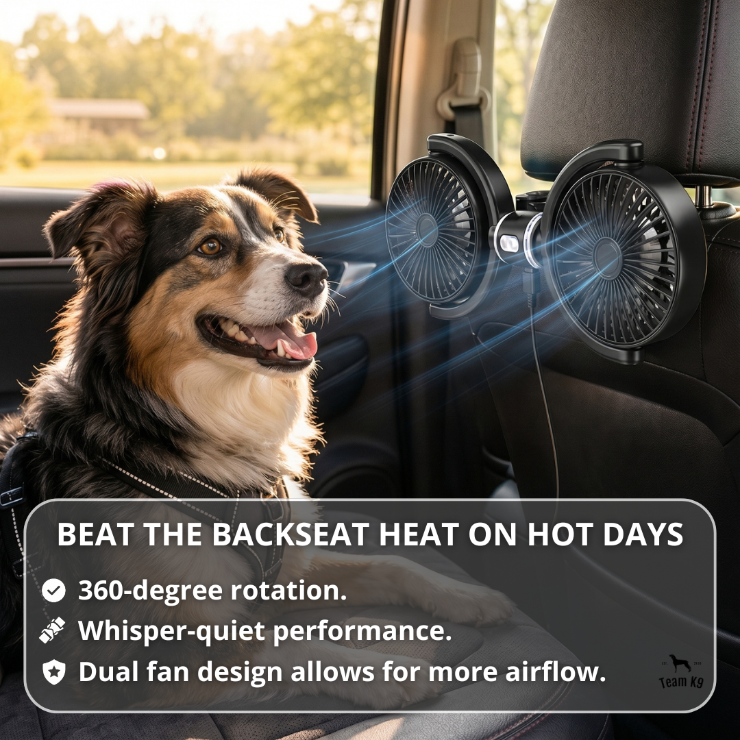 NEW Adjustable Backseat Dual Cooling Fans (Compatible with USB-A plug Only)