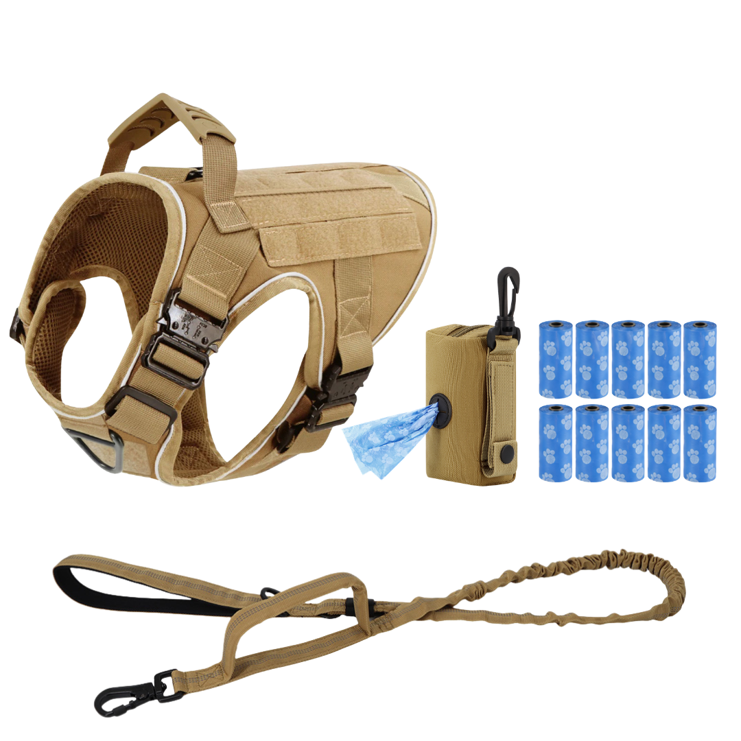 Team K9® Tactical No-Pull Dog Harness (4 Metal Buckles)
