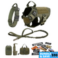 Classic Heavy-Duty Tactical No-Pull Team K9™ Dog Harness With Front & Back D-Rings, Quick-Release Metal-Buckles, Hook & Loop Panels, & Top Handle