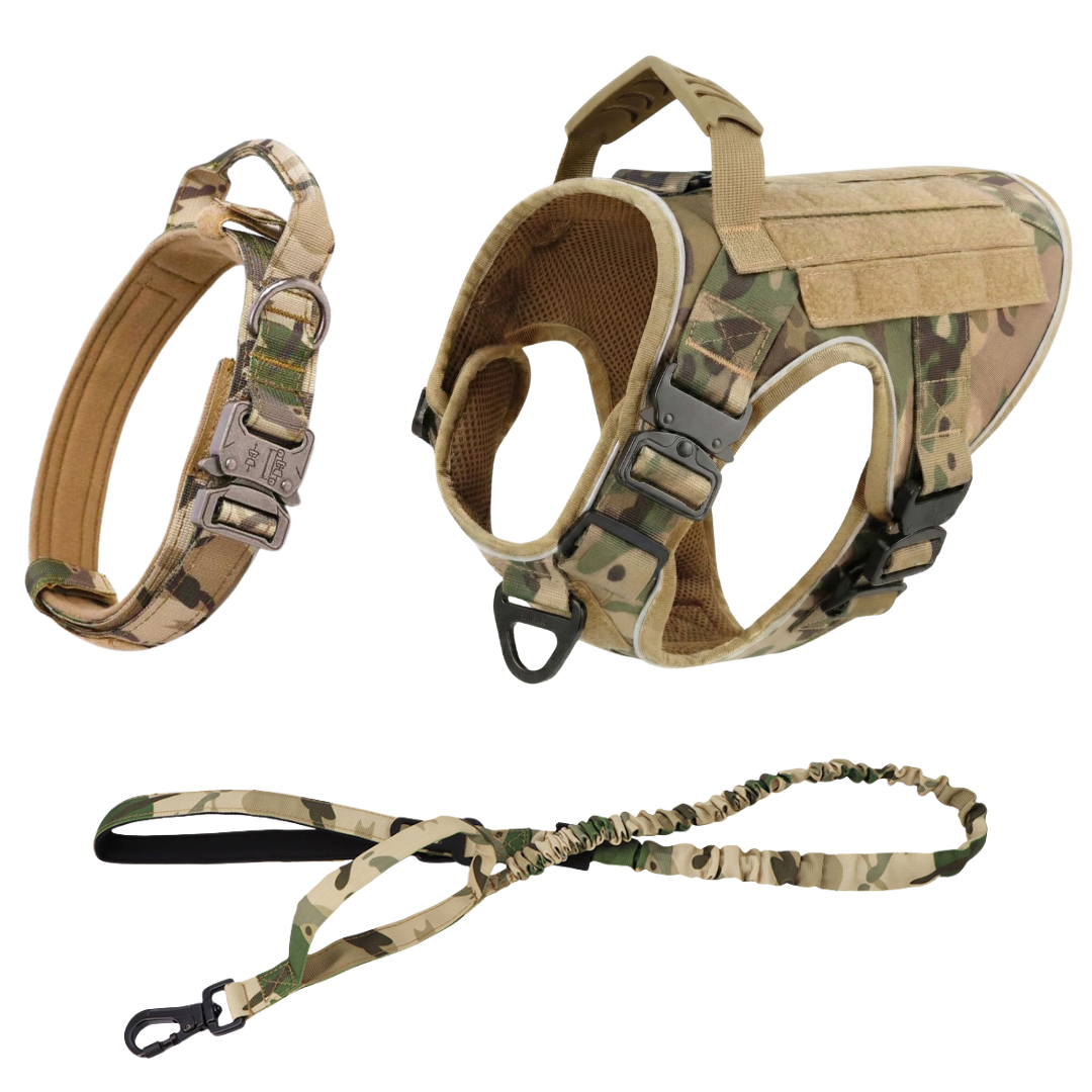 Team K9® Tactical No-Pull Dog Harness (4 Metal Buckles)
