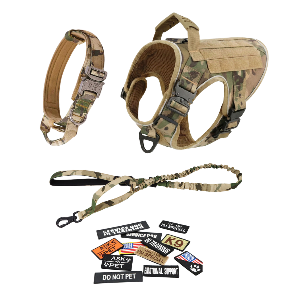 Team K9® Tactical No-Pull Dog Harness (4 Metal Buckles)