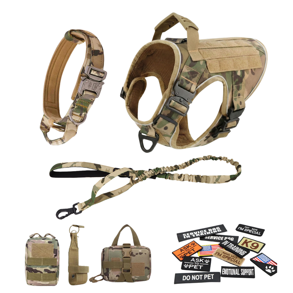 Team K9® Tactical No-Pull Dog Harness (4 Metal Buckles)