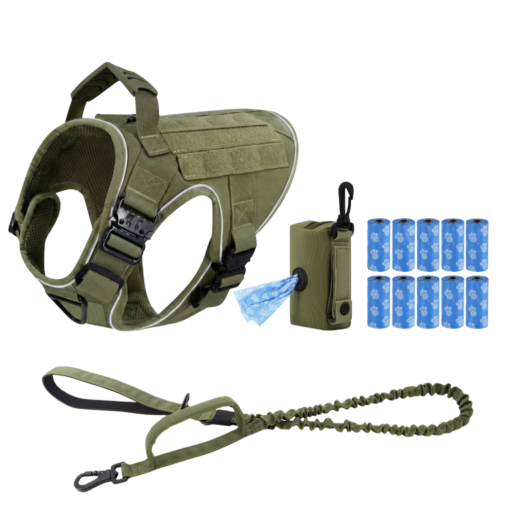 Team K9® Tactical No-Pull Dog Harness (4 Metal Buckles)