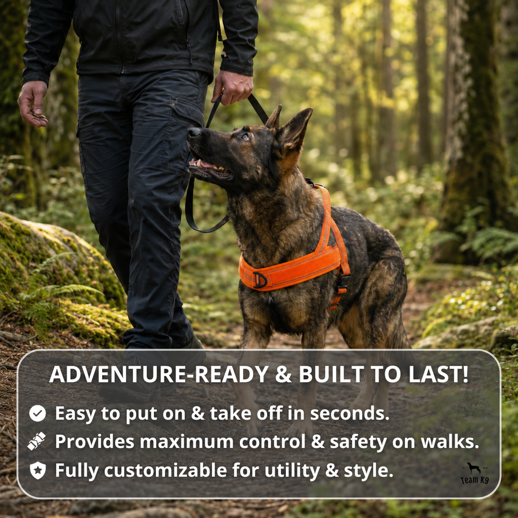 NEW Team K9® Lightweight Personalized No Pull Dog Harness
