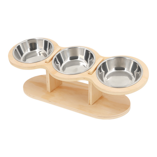 Elevated Food-Grade Stainless Steel Dog Bowls For Small To Medium Size Dogs (Vet-Recommended!)