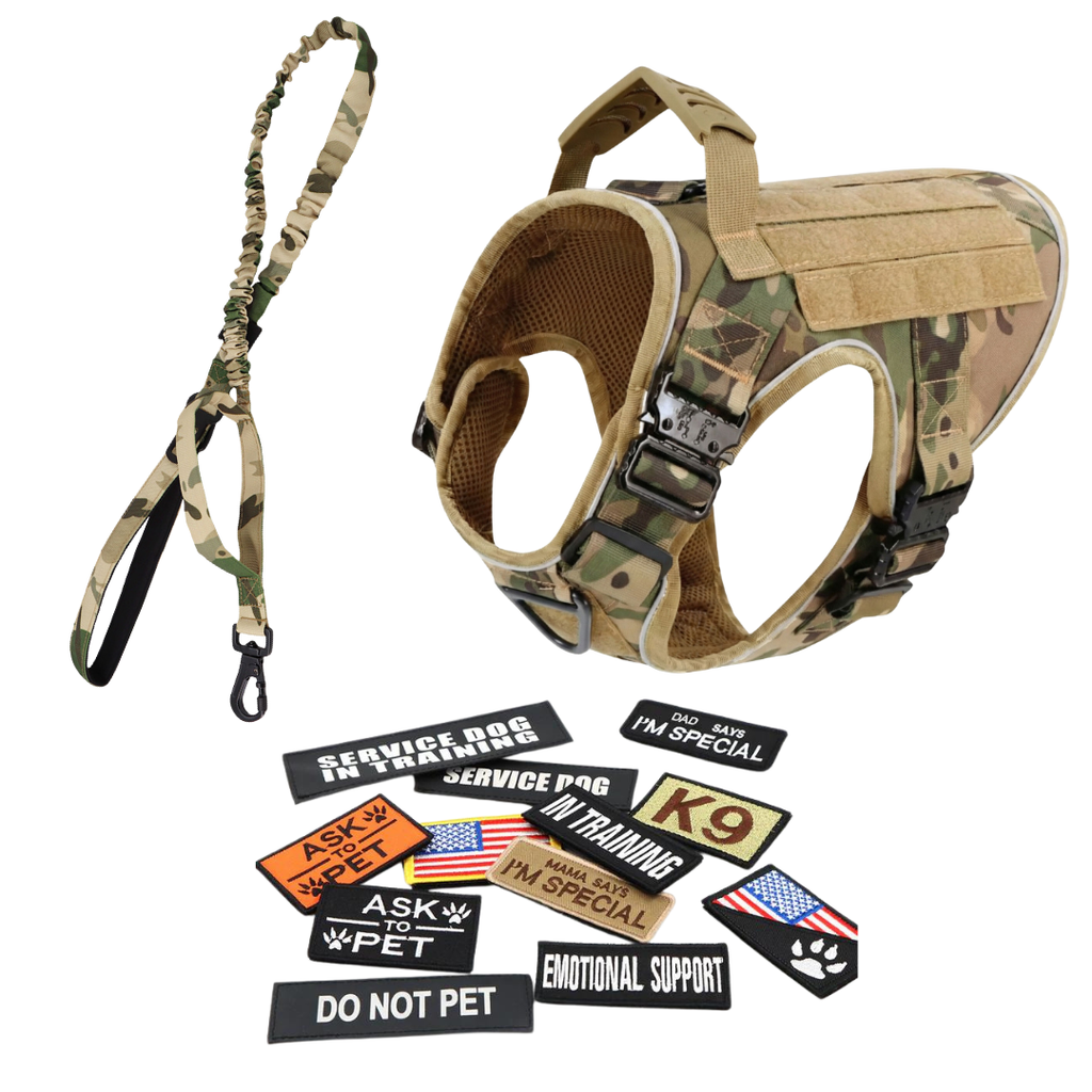 Team K9® Tactical No-Pull Dog Harness (4 Metal Buckles)