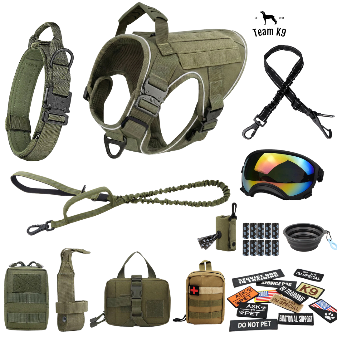 Team K9® Tactical No-Pull Dog Harness (4 Metal Buckles)