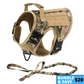 NEW Upgraded Tactical No-Pull Team K9™ Dog Harness with 4 Quick-Release Metal Buckles, Reinforced Front & Back D-Rings, Hook & Loop Panels, Adjustable Straps, Reflective Strips, & Top Handle