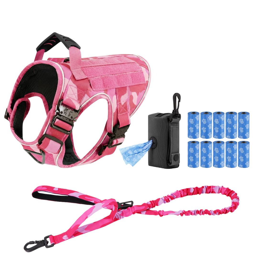 Team K9® Tactical No-Pull Dog Harness (4 Metal Buckles)