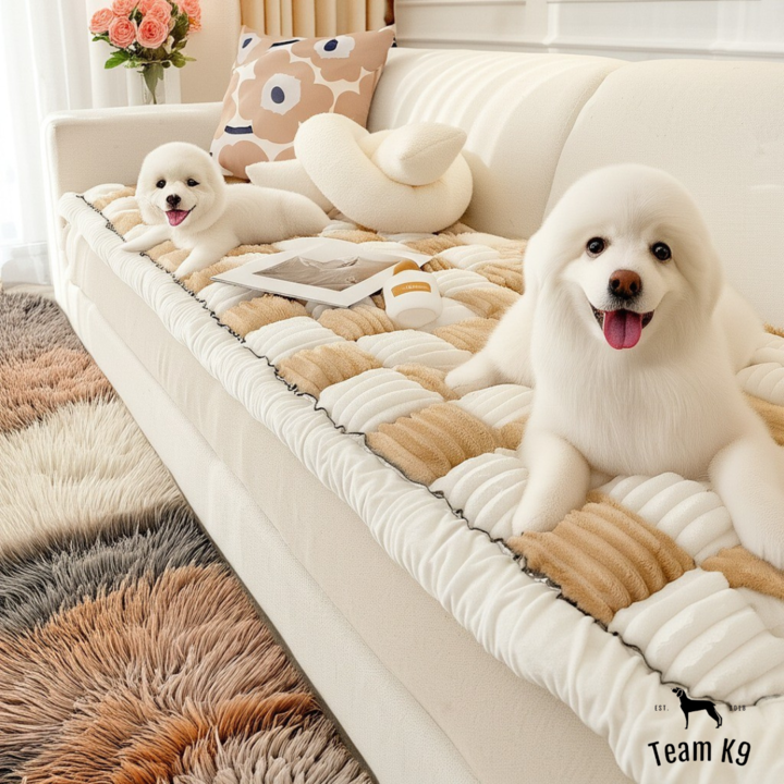 NEW 2-in-1 Furniture Protector & Dog Bed Couch Cover with Thick Orthopedic Padding, Non-Slip Grip, Scratch-Resistant Surface & Machine-Washable Fabric